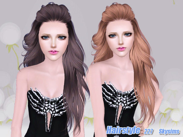 Nice Hairstyle 227 by Skysims for Sims 3