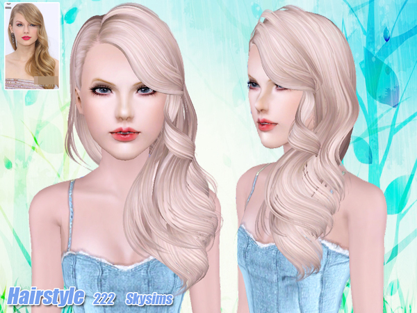 In a side Hairstyle 222 by Skysims for Sims 3