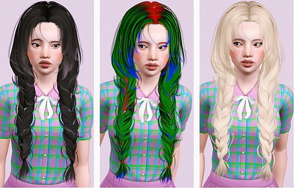 Newsea`s Cloris hairstyle retextured by Beaverhausen for Sims 3