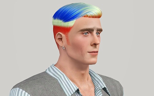Nightcrawler hairstyle 07 Retextured by Fanaskher for Sims 3