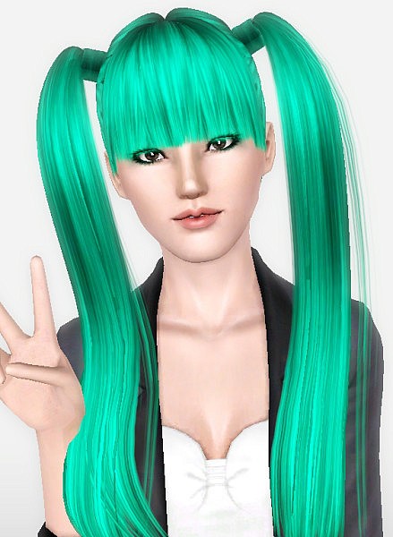 Zauma`s Ayumi hairstyle retextured by Forever and Always for Sims 3