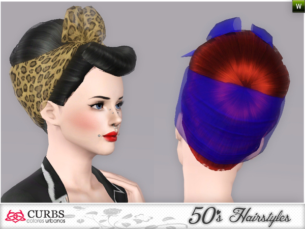 Curbs 50s Hairstyle 04 by Colores Urbanos for Sims 3