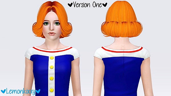 Butterflysims 127 hairstyle retextured by Lemonkixxy for Sims 3