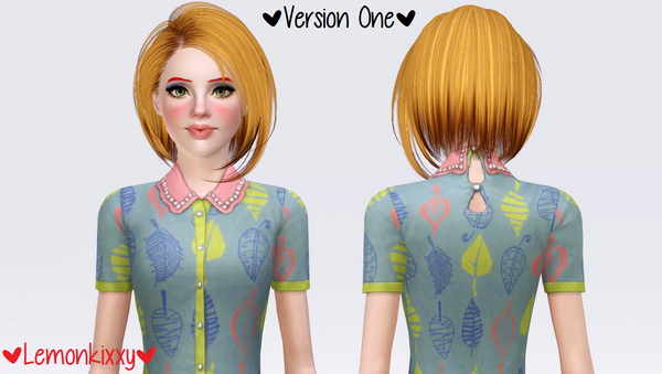 Skysims 021 hairstyle retextured by Lemonkixxy for Sims 3