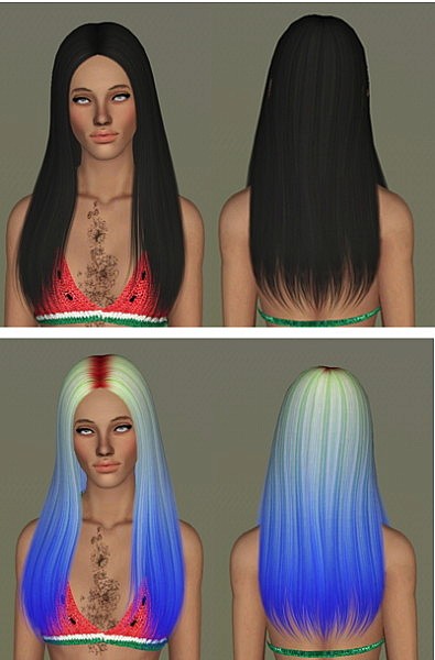 Nightcrawler 04 hairstyle retextured by Electraheart for Sims 3