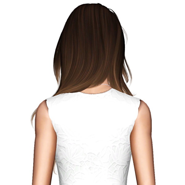 Newsea`s J195 Serenity hairstyle retextured by July Kapo for Sims 3
