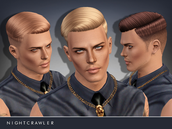 Shiny Hairstyle 07 by Nightcrawler for Sims 3