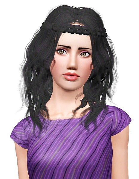 Sintiklia’s Ersel hairstyle retextured by Pocket for Sims 3