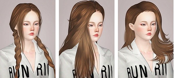 Skysims hairstyles part 1 retextured by Liahx for Sims 3