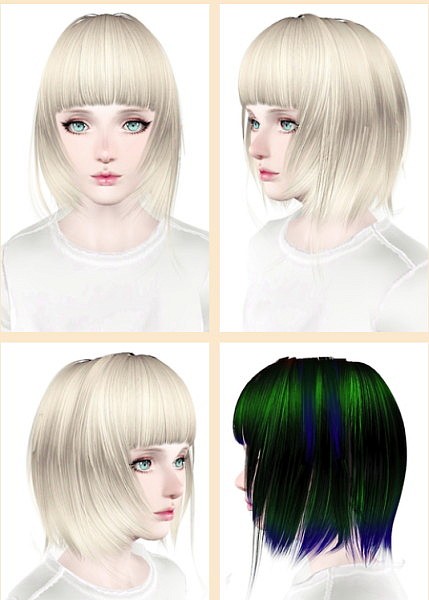 CoolSims 45 hairstyle converted from Sims 2 to Sims 3 by Maipham for Sims 3