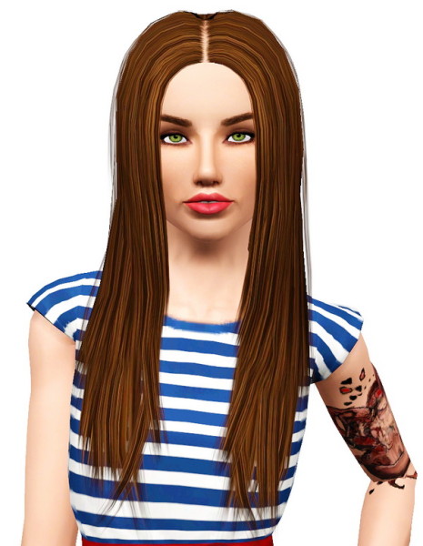 Elexis Lithium Kiss hairstyle retextured by Pocket for Sims 3