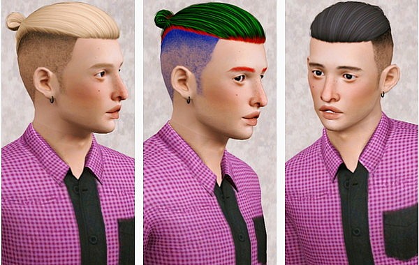 Nightcrawler 06 hairstyle retextured by Beaverhausen for Sims 3