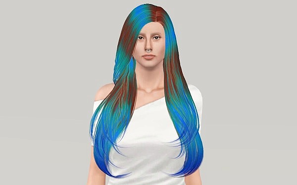 Butterflysims 121 hairstyle edited by Fanaskher for Sims 3
