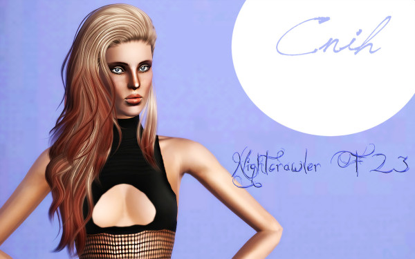 Nightcrawler 23 hairstyle retextured by Tecnihs for Sims 3