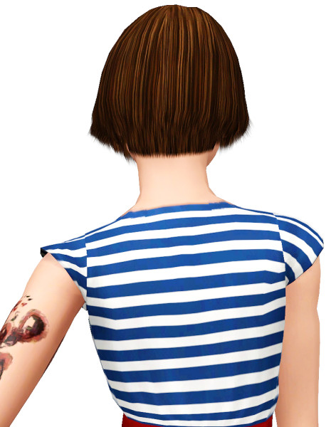 Elexis Quorra hairstyle retextured by Pocket for Sims 3