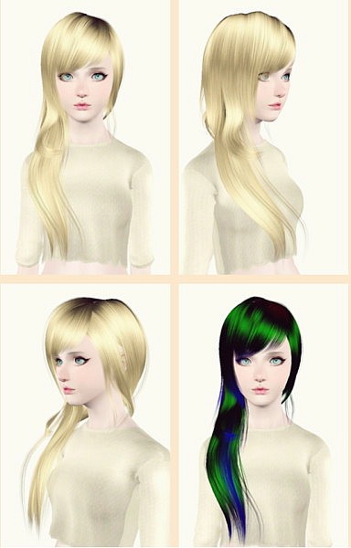 CoolSims 40 hairstyle convert from Sims 2 to Sims 3 for Sims 3