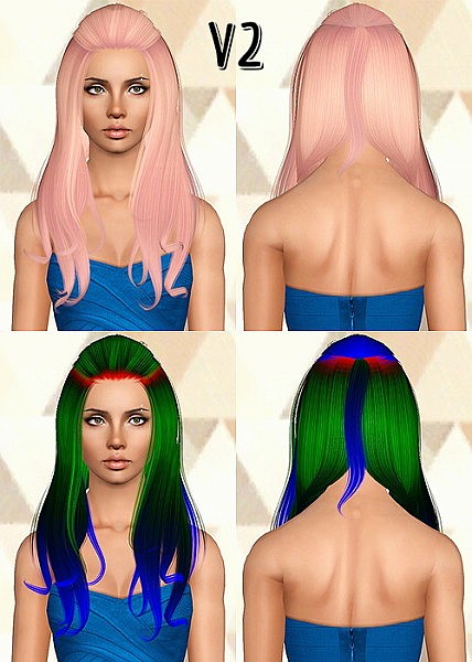 Alesso`s Aurora hairstyle retextured by Chantel for Sims 3