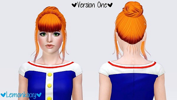 Alesso`s Kerli hairstyle retextured by Lemonkixxy for Sims 3