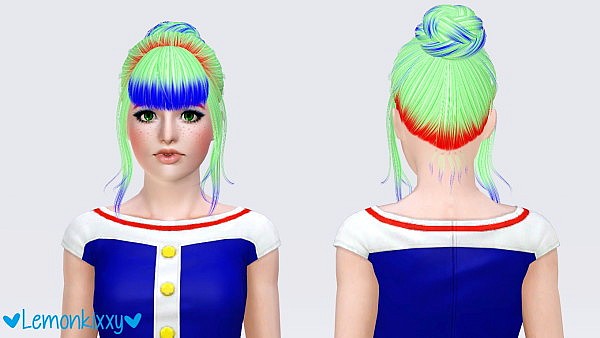 Alesso`s Kerli hairstyle retextured by Lemonkixxy for Sims 3