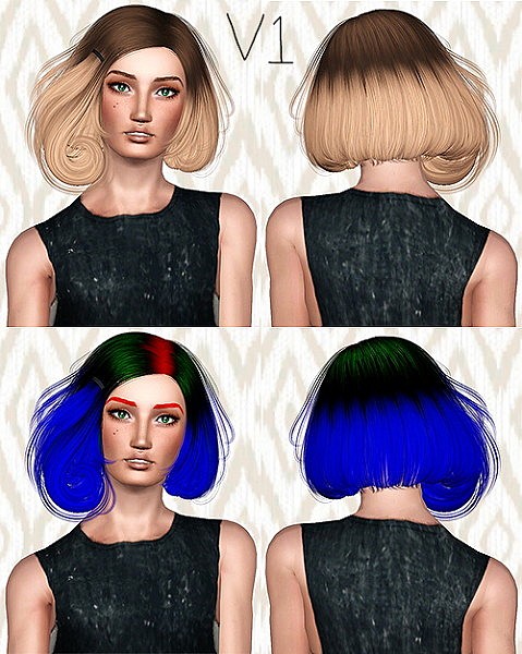 Sintiklia Scarlet hairstyle retextured by Chantel for Sims 3