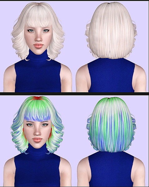 Skysims 213 hairstyle retextured by Porcelain for Sims 3