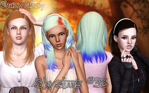 Skysims 038 hairstyle retextured by Chazy Bazzy for Sims 3