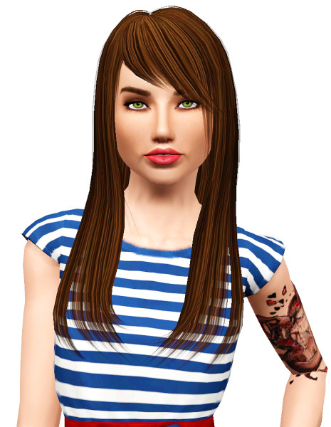 Elexis Tommie hairstyle retextured by Pocket for Sims 3