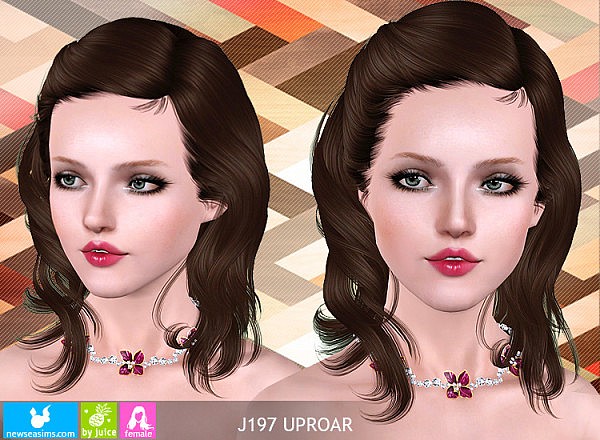 J197 Uproar hairstyle by Newsea for Sims 3