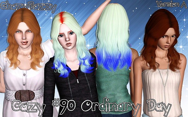 Cazy`s Ordinary Day hairstyle retextured by Chazy Bazzy for Sims 3