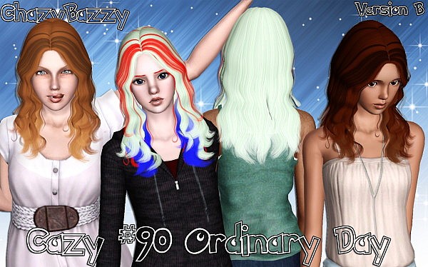 Cazy`s Ordinary Day hairstyle retextured by Chazy Bazzy for Sims 3