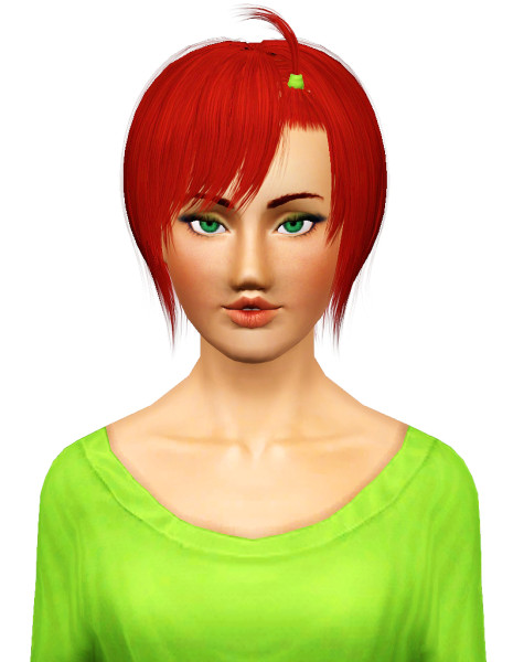 Ginko Juicy Apple hairstyle retextured by Pocket for Sims 3