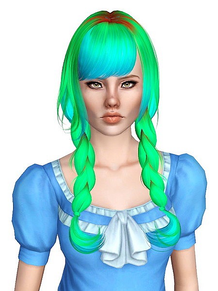 Skysims 225 hairstyle retextured by Monolith for Sims 3