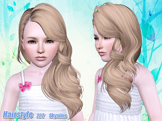 In a side Hairstyle 222 by Skysims - Sims 3 Hairs