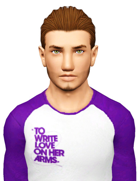 Ginko Chris hairstyle retextured by Pocket for Sims 3