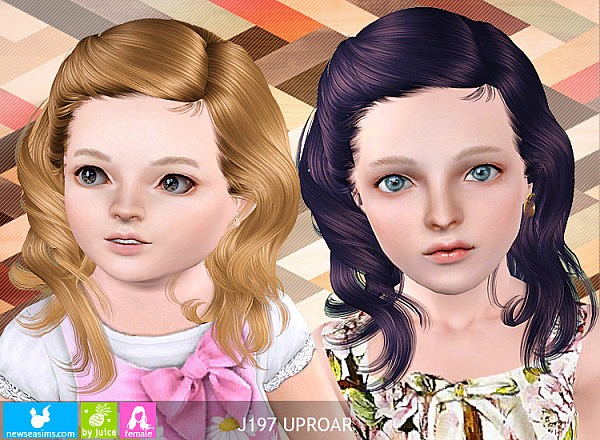 J197 Uproar hairstyle by Newsea for Sims 3
