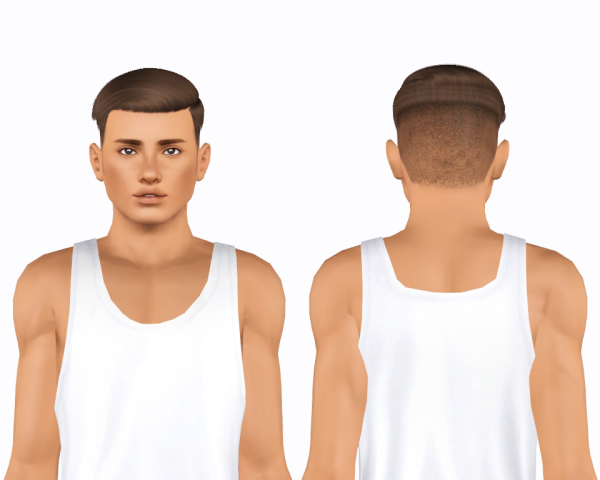 Nightcrawler M07 hairstyle retextured by Plumblob for Sims 3