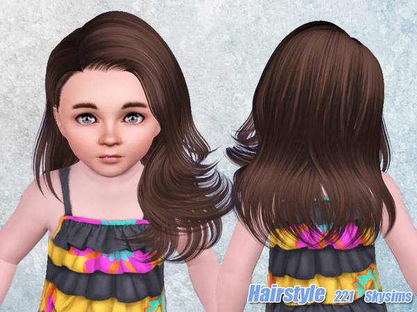 Windy hairstyle 221 by Skysims for Sims 3