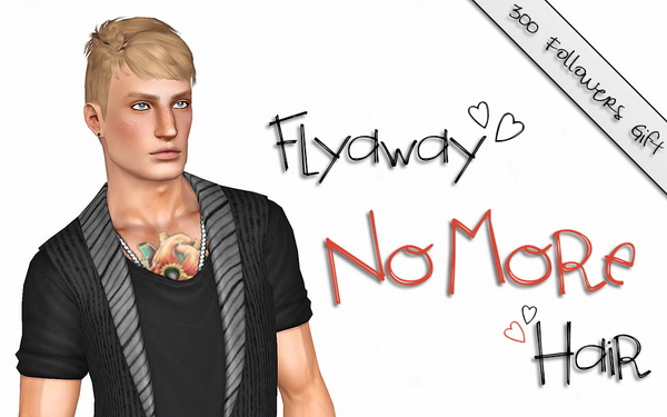 Flyaway hairstyle retextured by Buckley for Sims 3