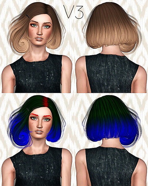 Sintiklia Scarlet hairstyle retextured by Chantel for Sims 3