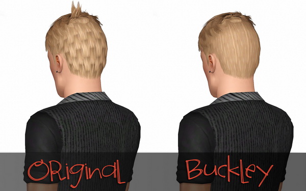 Flyaway hairstyle retextured by Buckley for Sims 3