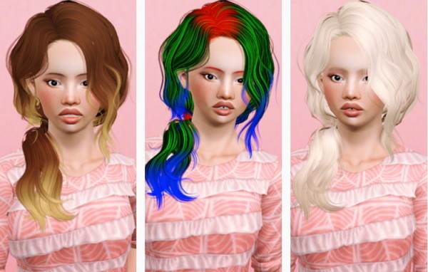 Newsea`s Vice City hairstyle retextured by Beaverhausen for Sims 3