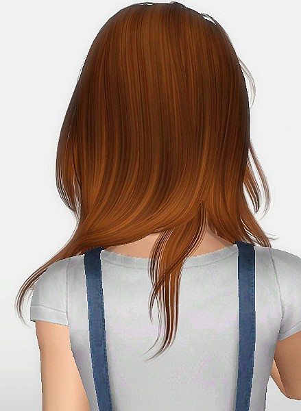 Newsea`s J195 Serenity hairstyle retextured by Forever and Always for Sims 3