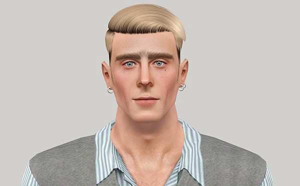 Nightcrawler hairstyle 07 Retextured and Flipped by Fanaskher for Sims 3