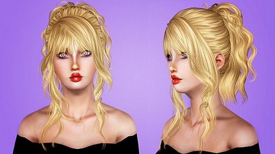 NewSea`s and Alesso hairstyles retextured by Kira - Sims 3 Hairs