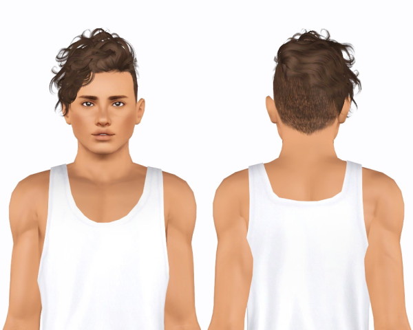 Newsea`s Black Bullet hairstyle retextured by Plumblomb for Sims 3