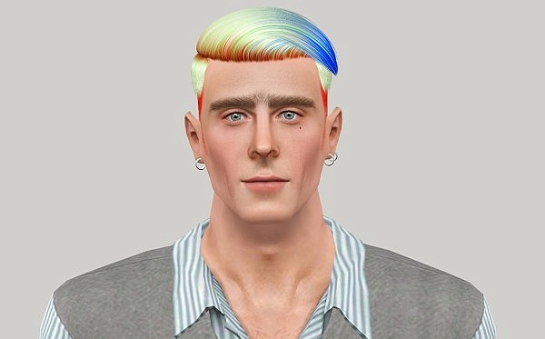 Nightcrawler hairstyle 07 Retextured and Flipped by Fanaskher for Sims 3