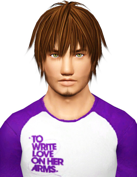 Kisei Shimeji hairstyle retextured by pocket for Sims 3