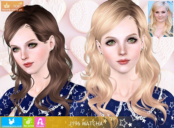 J196 Matcha hairstyle by NewSea for Sims 3