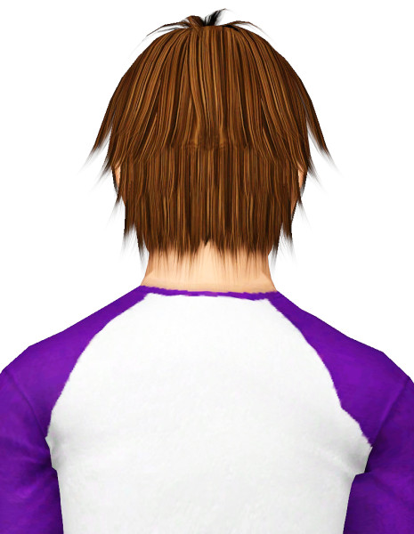 Kisei Shimeji hairstyle retextured by pocket for Sims 3