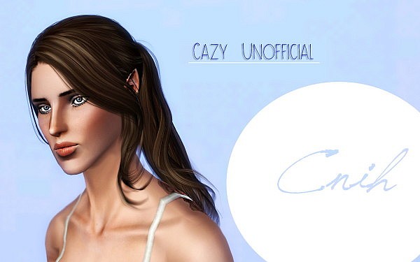 Cazy`s Unofficial  Hairstyle Retextured by Cnih for Sims 3